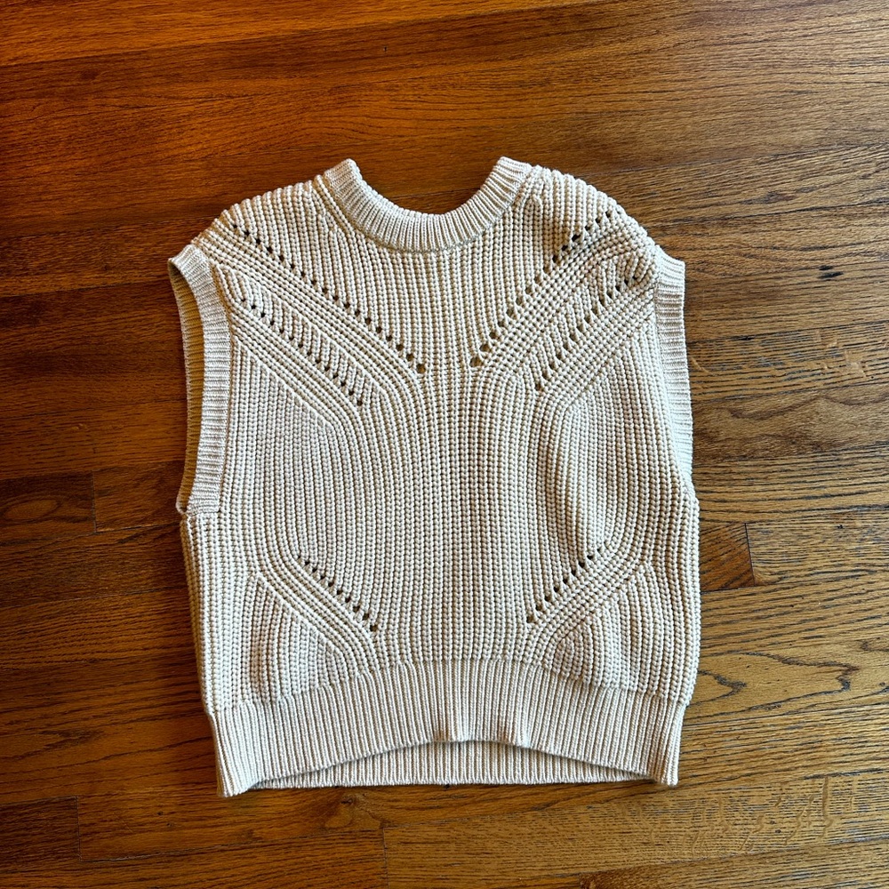 Madewell mariella pointelle sweater tee
